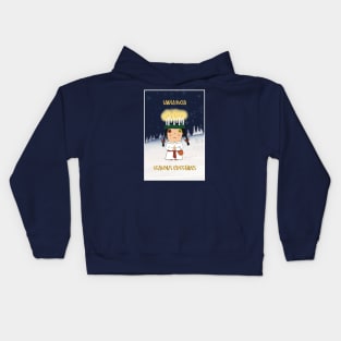 Greetingcard with the Santa Lucia bringing light in the darkness. Scandinavian tradition. Kids Hoodie